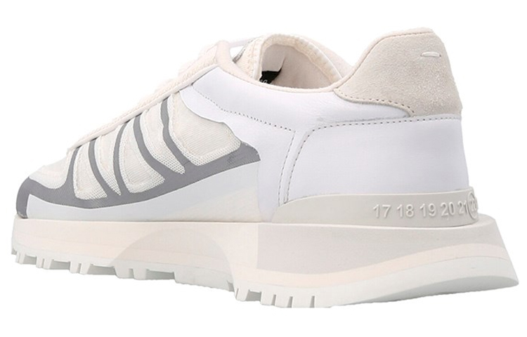 Order Maison Margiela 50-50 Kulit Nilon Low-Top 'Putih Perak' S57WS0444P5064H9405