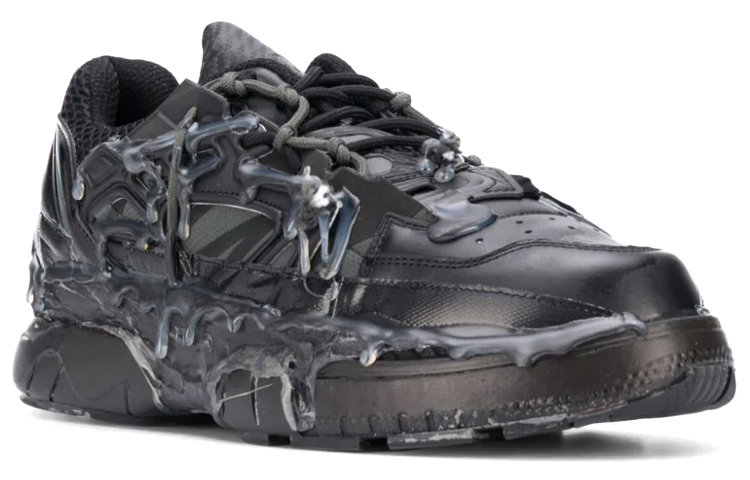 Maison Margiela 低帮运动鞋 '解构溶解黑色' 圖 3