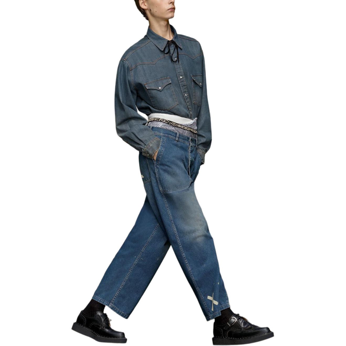 Lookbook Maison Margiela 美式水洗襯衫 復古藍長袖修身款 S50DT0017S30876961