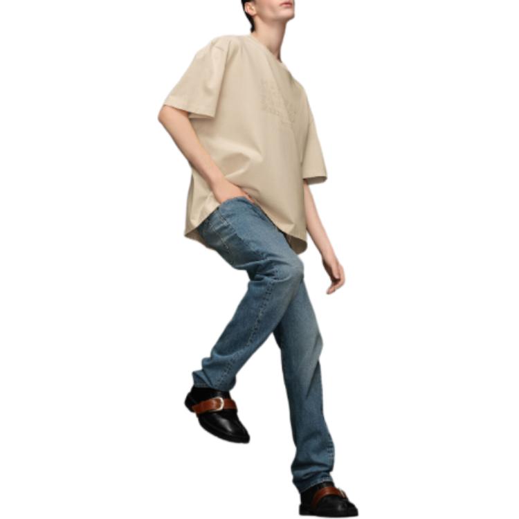 Purchase メゾン マルジェラ ベージュ レタープリント クルーネック 半袖Tシャツ S50GC0703S23883-118