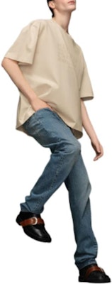 メゾン マルジェラ ベージュ レタープリント クルーネック 半袖Tシャツ S50GC0703S23883-118 Purchase メゾン マルジェラ ベージュ レタープリント クルーネック 半袖Tシャツ S50GC0703S23883-118