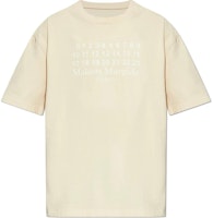 Maison Margiela Beige Numeric Print Graphic Crewneck T-Shirt S50GC0716S24567104 Maison Margiela Beige Numeric Print Graphic Crewneck T-Shirt S50GC0716S24567104