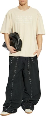 Maison Margiela 米白色數字印花圖案圓領T恤 S50GC0716S24567104 Lookbook Maison Margiela 米白色數字印花圖案圓領T恤 S50GC0716S24567104