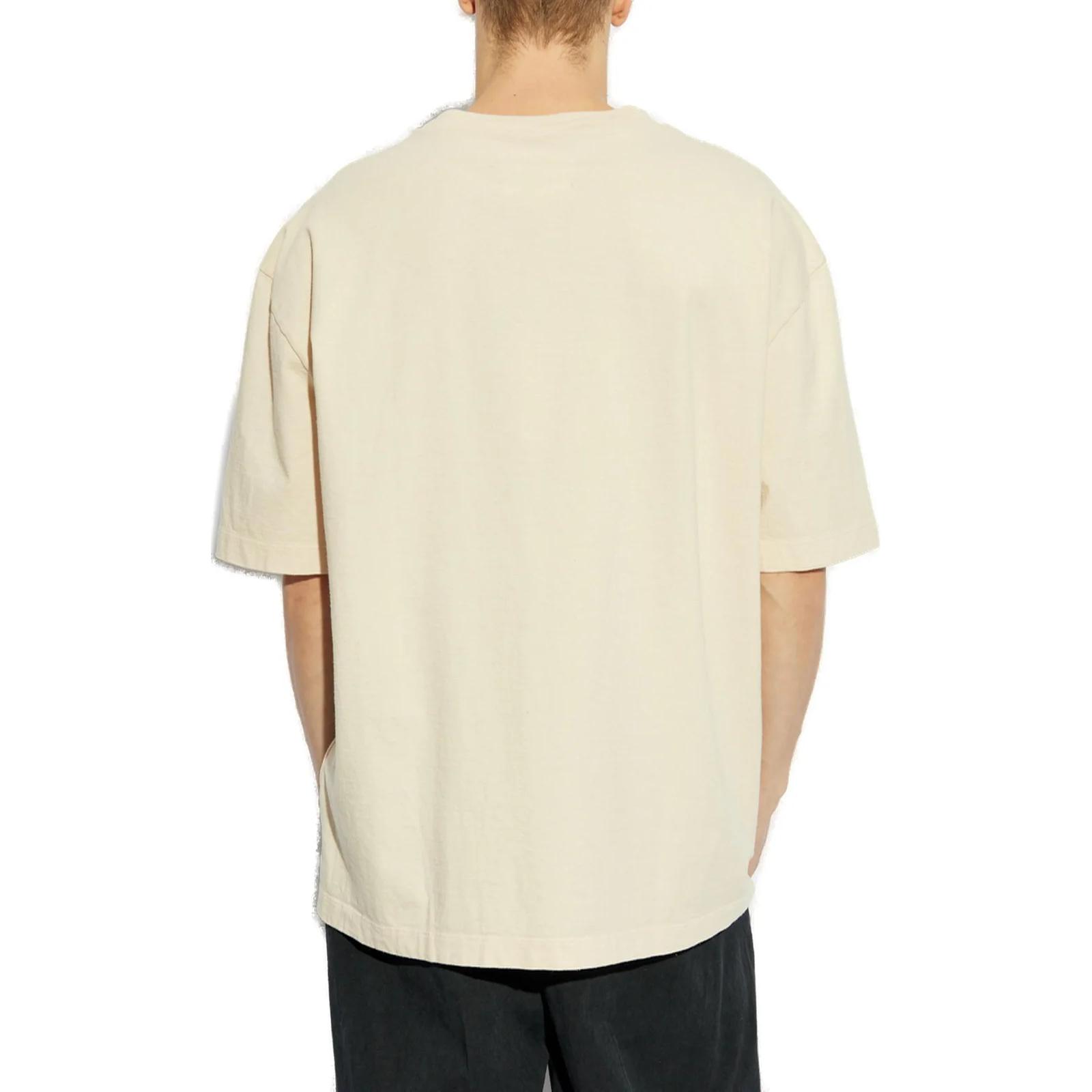 Details for 메종 마르지엘라 베이지 넘버 프린트 그래픽 크루넥 티셔츠 S50GC0716S24567104