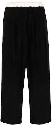 メゾンマルジェラ ブラック カラーブロック ウエストゴム ワイドレッグパンツ S50KA0594S47374-900 Order メゾンマルジェラ ブラック カラーブロック ウエストゴム ワイドレッグパンツ S50KA0594S47374-900