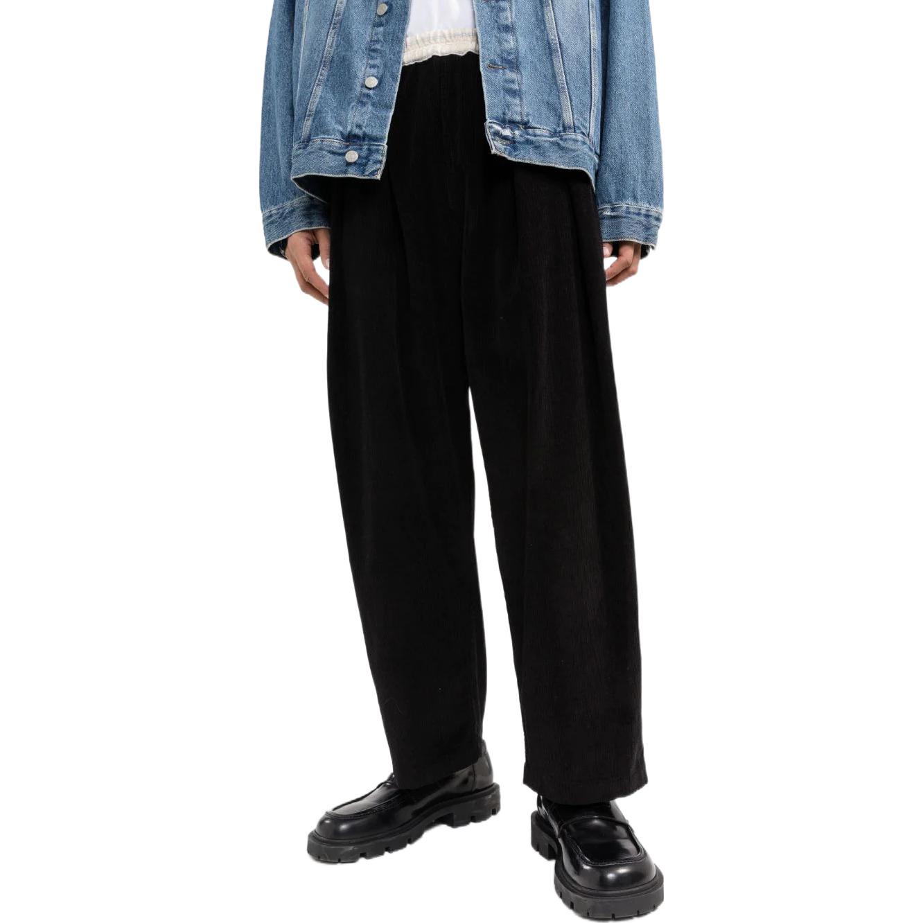 Purchase メゾンマルジェラ ブラック カラーブロック ウエストゴム ワイドレッグパンツ S50KA0594S47374-900