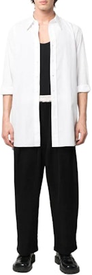 メゾンマルジェラ ブラック カラーブロック ウエストゴム ワイドレッグパンツ S50KA0594S47374-900 Details for メゾンマルジェラ ブラック カラーブロック ウエストゴム ワイドレッグパンツ S50KA0594S47374-900