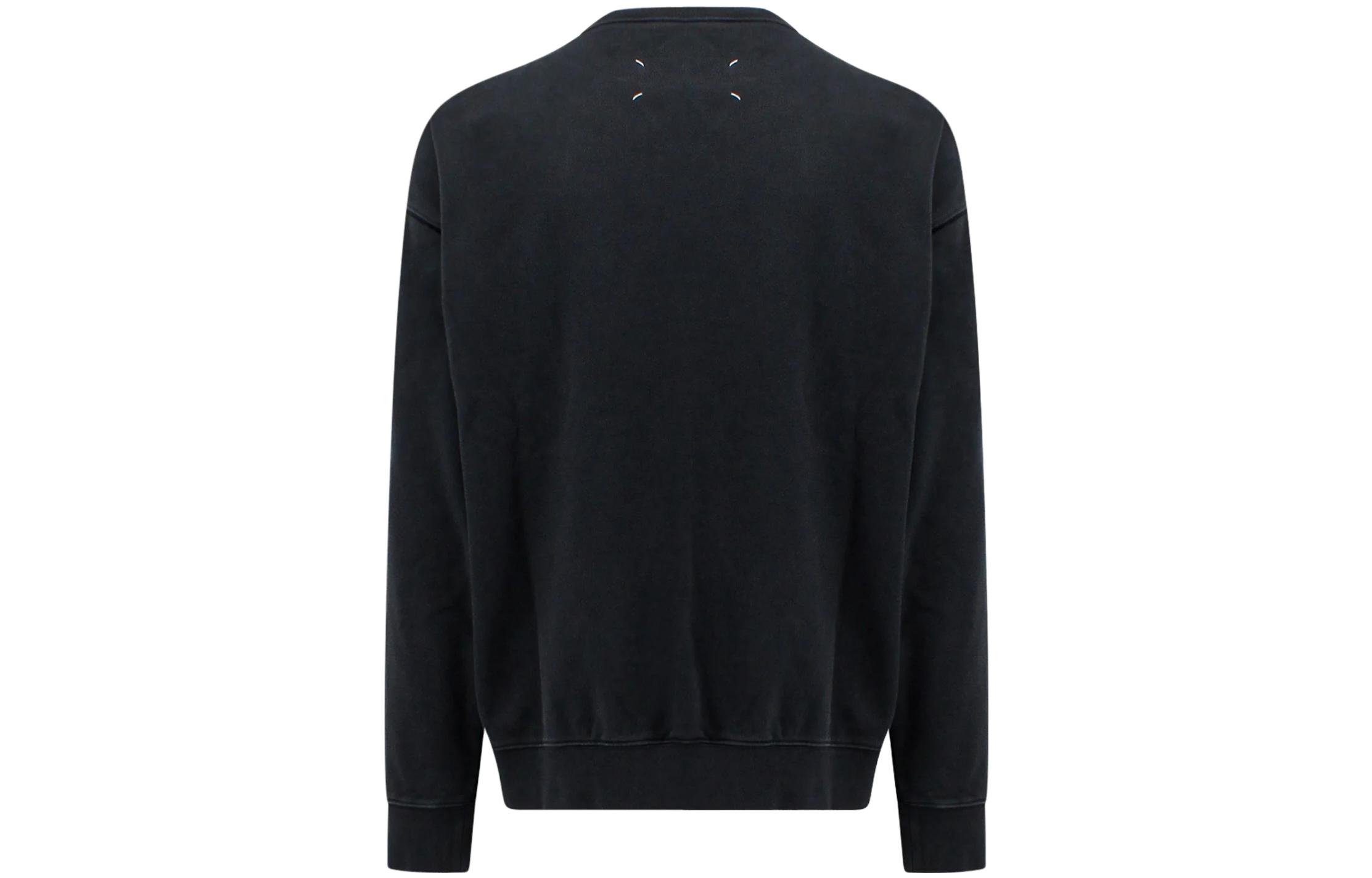 Lookbook 메종 마르지엘라 블랙 크루넥 캐주얼 루즈핏 긴소매 스웨트셔츠 S50GU0208S25520-861