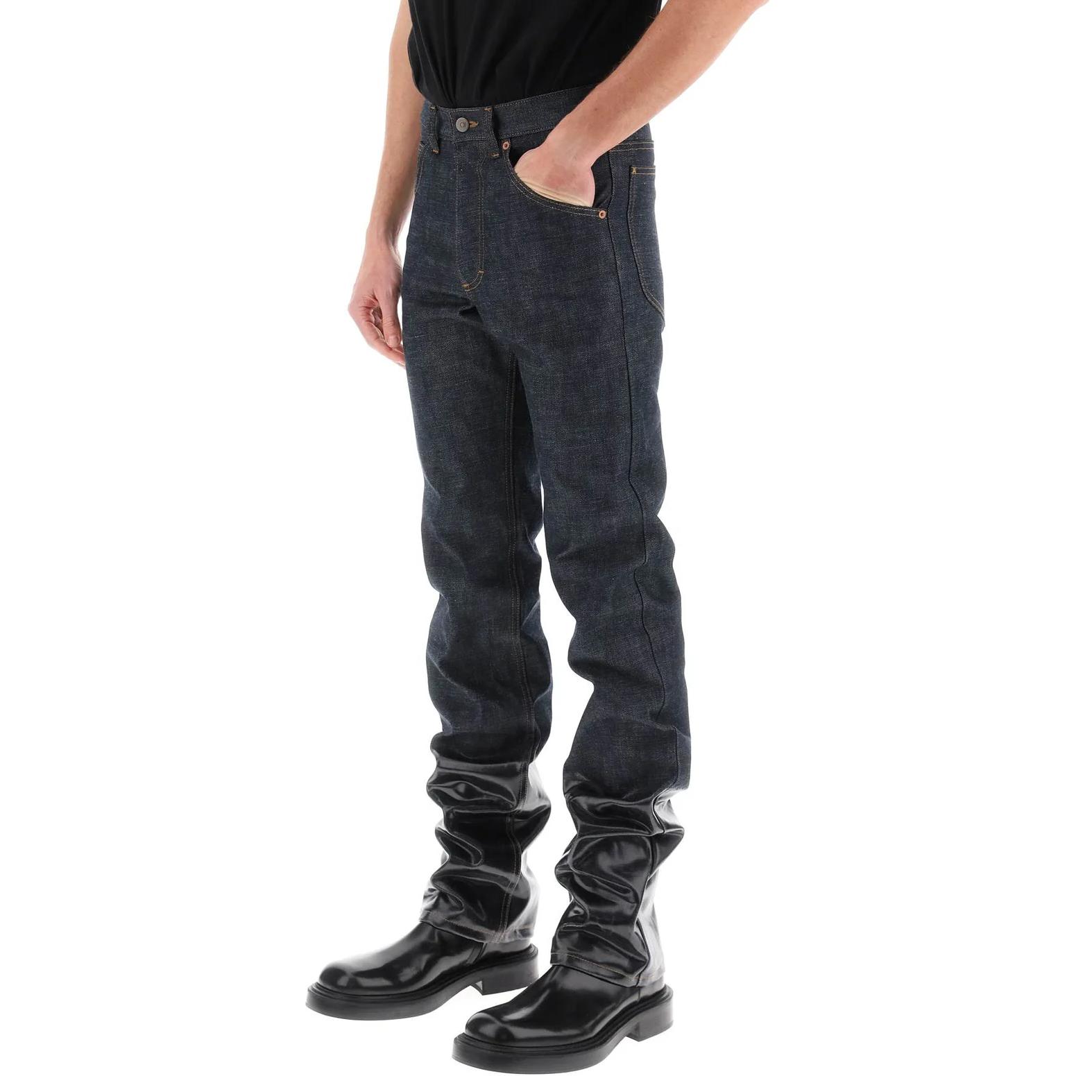 Purchase Maison Margiela 蓝色中腰休闲牛仔裤 S50LA0221S30879-470