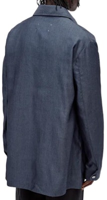 Maison Margiela 藍色拼接長袖襯衫 S50AM0539S30771470 Shop Maison Margiela 藍色拼接長袖襯衫 S50AM0539S30771470