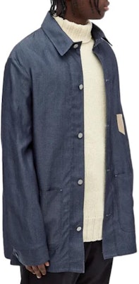 Maison Margiela 藍色拼接長袖襯衫 S50AM0539S30771470 Purchase Maison Margiela 藍色拼接長袖襯衫 S50AM0539S30771470