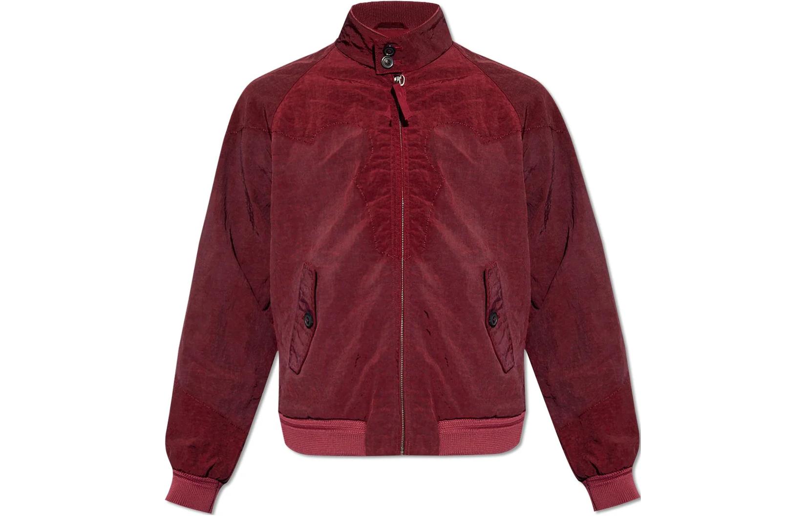 Maison Margiela  Burgundy Zip-Up High Neck Long Sleeve Jacket S50AM0603S53735-258 圖 2