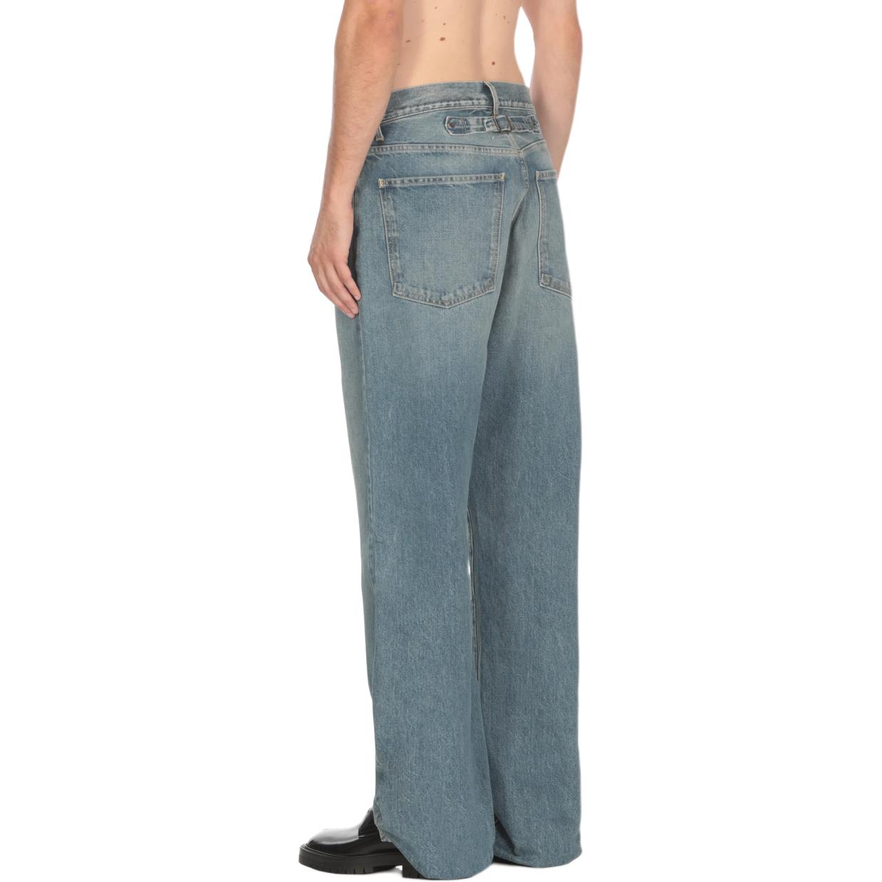 Purchase Maison Margiela 淺藍水洗中腰拉鍊牛仔褲 S50LA0233S30561985