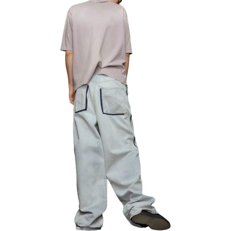 Shop メゾンマルジェラ ライラック ハイネック 半袖 Tシャツ レタープリント付き S50GC0695S24567-222