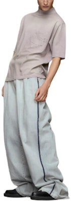 メゾンマルジェラ ライラック ハイネック 半袖 Tシャツ レタープリント付き S50GC0695S24567-222 Purchase メゾンマルジェラ ライラック ハイネック 半袖 Tシャツ レタープリント付き S50GC0695S24567-222