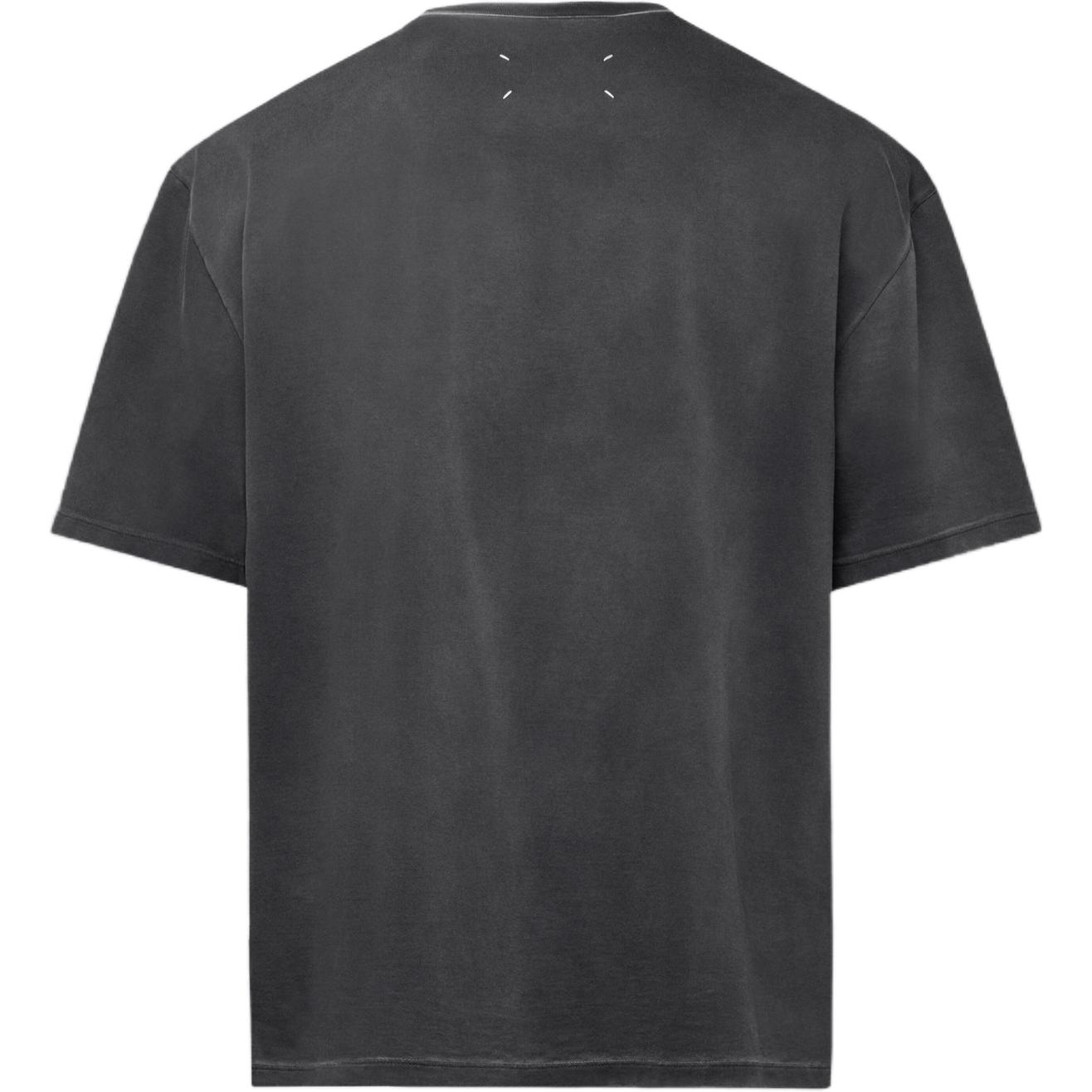 Lookbook Maison Margiela Kaos Longgar Cetak Huruf Crew Neck Warna Abu Gelap. S50GC0685S23883-860