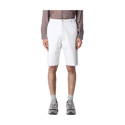 Maison Margiela Loose Fit Mid-Rise Denim Shorts Off-White. S50MU0063S30857-961