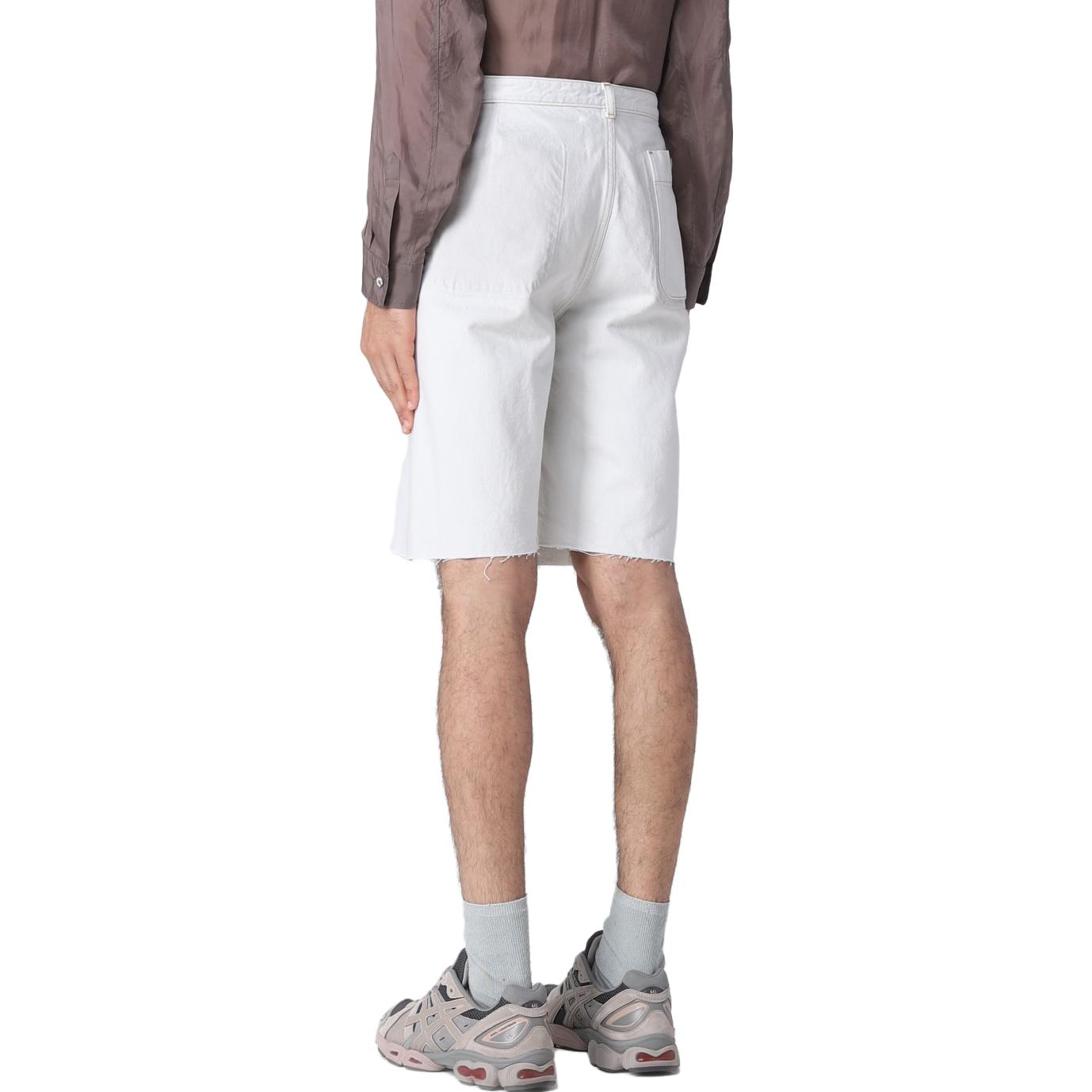 Lookbook Maison Margiela Pantalones Cortos Denim Loose Fit Talle Medio Off-White. S50MU0063S30857-961