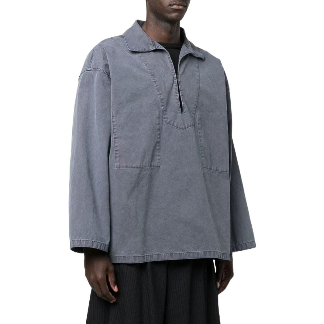 Shop Baju Panjang Lengan Biru Loose Fit Maison Margiela S30DL0494S54425508