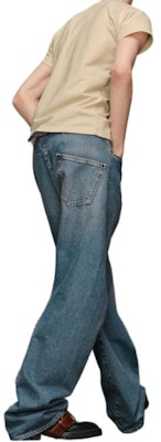 Maison Margiela Seluar Jeans Biru Potongan Longgar Mid-Rise Wide-Leg S50LA0234S30561985 Purchase Maison Margiela Seluar Jeans Biru Potongan Longgar Mid-Rise Wide-Leg S50LA0234S30561985