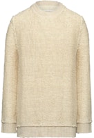 Maison Margiela Off-White Distressed Crewneck Sweater Long Sleeve. S51HL0001S181981-09F Maison Margiela Off-White Distressed Crewneck Sweater Long Sleeve. S51HL0001S181981-09F