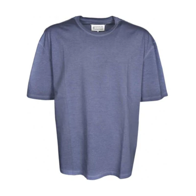 Maison Margiela Oversized Crewneck T-Shirt Solid Blue. S50GC0646S23883-493