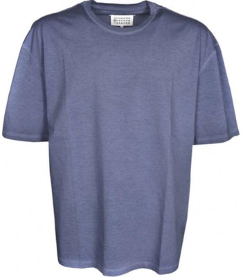 Camiseta Maison Margiela Oversized Cuello Redondo Azul Sólido. S50GC0646S23883-493 Order Camiseta Maison Margiela Oversized Cuello Redondo Azul Sólido. S50GC0646S23883-493