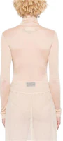 Lookbook Maison Margiela Bodysuit Lengan Panjang High-Neck Pink Wanita. S51NA0104S24468-220
