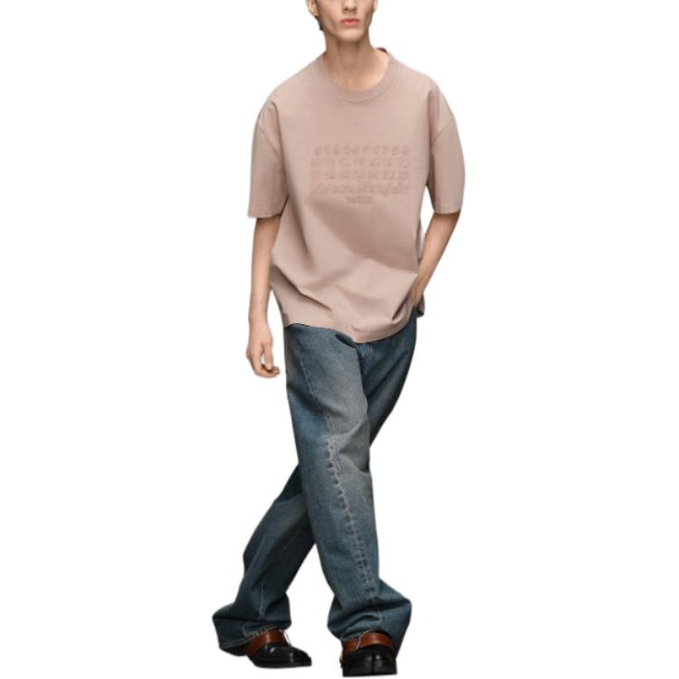 Maison Margiela  Pink Short-Sleeve T-Shirt with Logo Print. S50GC0703S23883218 圖 4