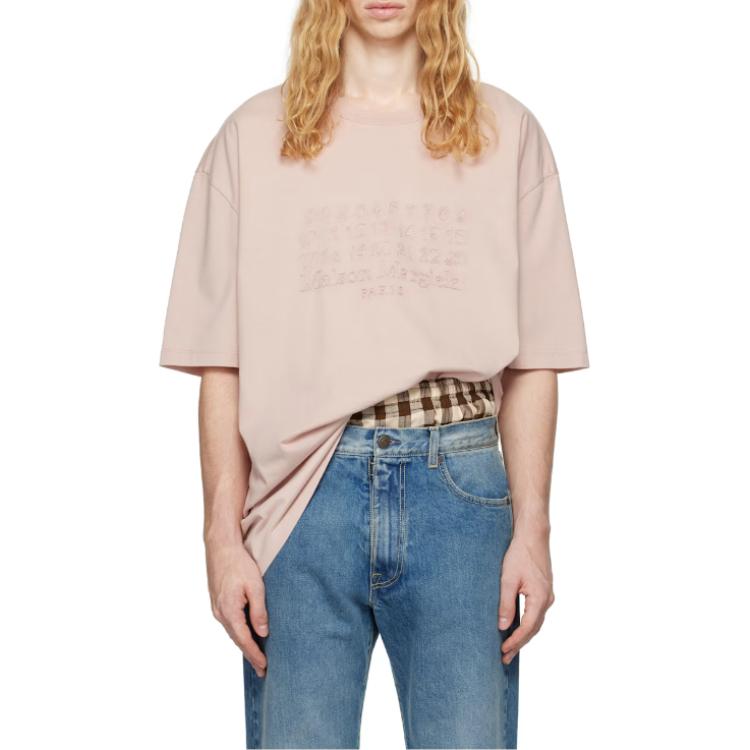 Maison Margiela  Pink Short-Sleeve T-Shirt with Logo Print. S50GC0703S23883218 圖 6