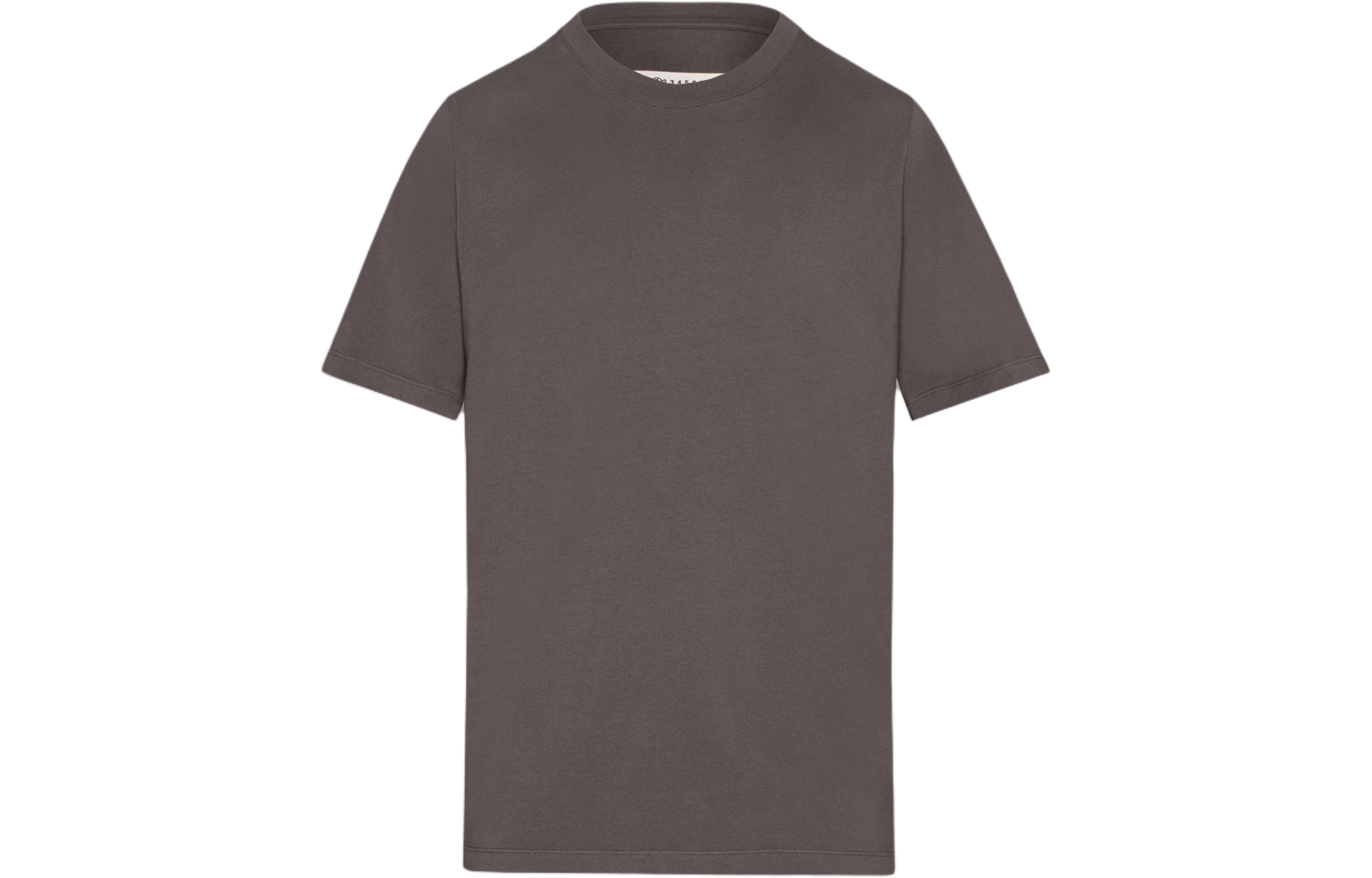 Maison Margiela  Simple Solid Color Short Sleeve T-Shirt in Charcoal Grey S50GC0690S24347860