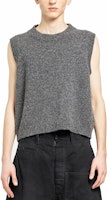 Maison Margiela Sleeveless Crewneck Sweater Gray S50FB0104M13059001F Maison Margiela Sleeveless Crewneck Sweater Gray S50FB0104M13059001F