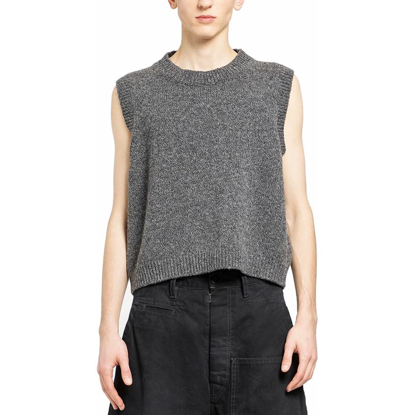 Order Maison Margiela 无袖圆领针织衫 灰色 S50FB0104M13059001F