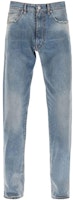 Maison Margiela Slim Fit Washed Denim Long Zipper Jeans S67LA0027S30561-984 Maison Margiela Slim Fit Washed Denim Long Zipper Jeans S67LA0027S30561-984