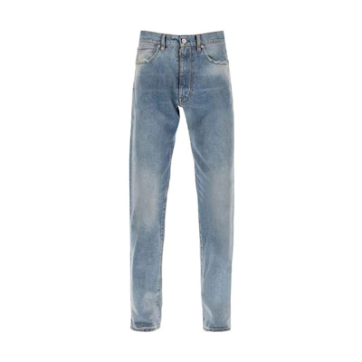Maison Margiela Slim Fit Washed Denim Long Zipper Jeans S67LA0027S30561-984