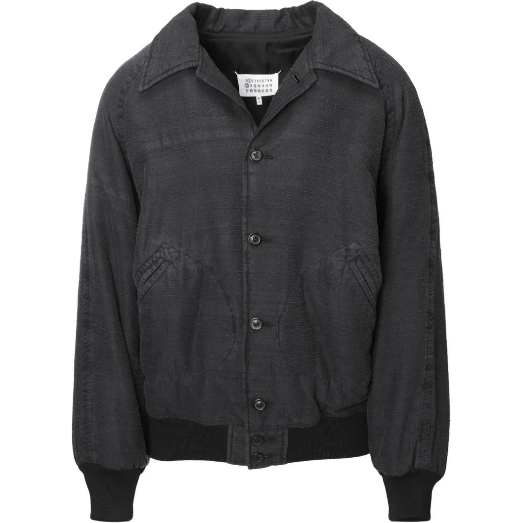 Order Chaqueta Negra de Manga Larga y Botones Maison Margiela Color Sólido. S50AM0593S60451900