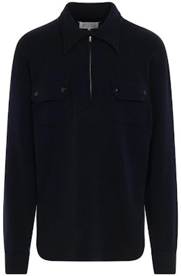 Polo de Manga Larga Ajuste Recto Color Sólido Maison Margiela. S50GL0046-S18206-511 Order Polo de Manga Larga Ajuste Recto Color Sólido Maison Margiela. S50GL0046-S18206-511