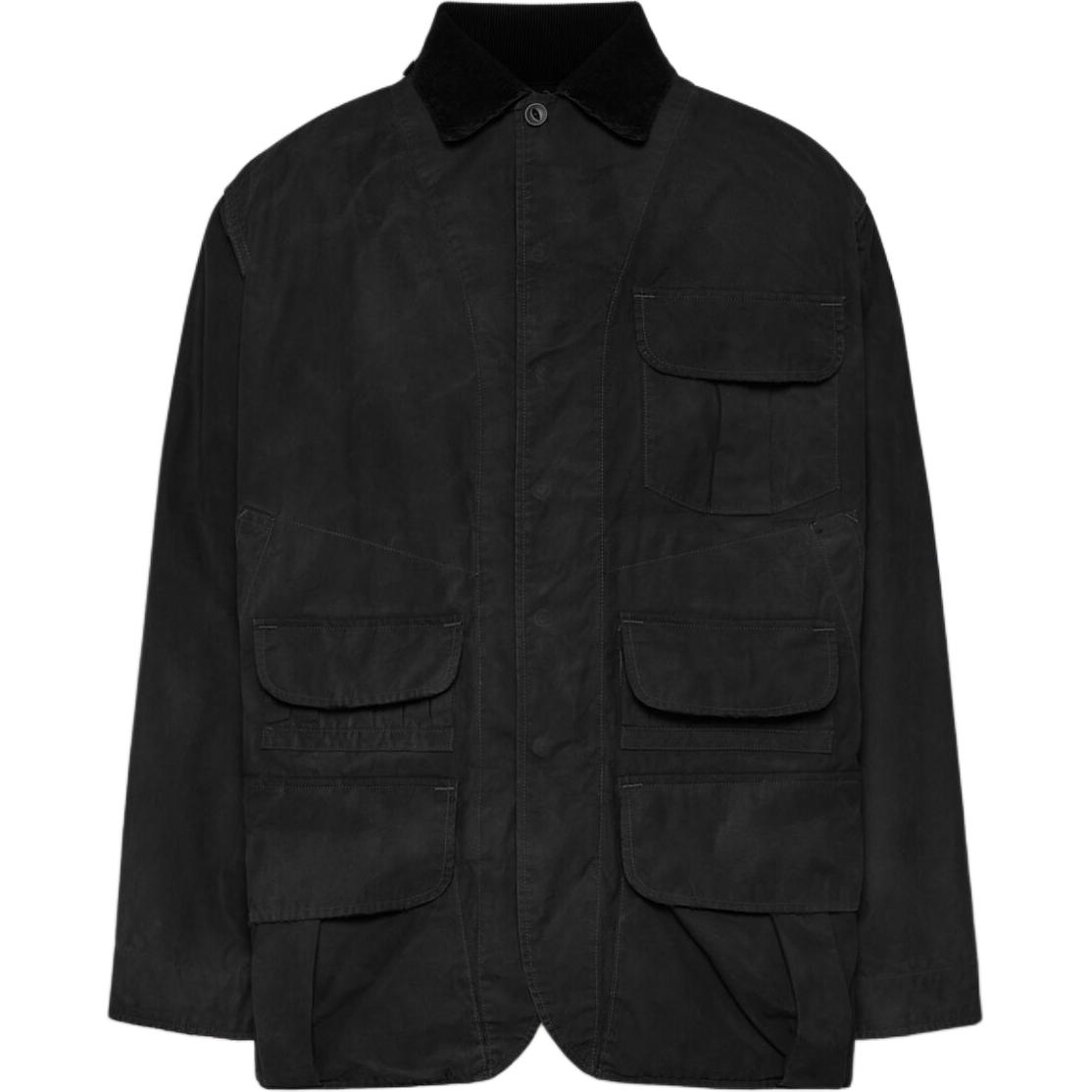 Order Maison Margiela Jaket Hitam Single-Breasted Warna Solid S50AM0627M35208900