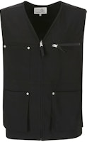 Maison Margiela Solid V-Neck Zip Sleeveless Vest - Black. SH0FB0001S78536-900 Maison Margiela Solid V-Neck Zip Sleeveless Vest - Black. SH0FB0001S78536-900