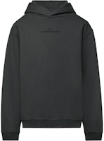 Maison Margiela Washed Black Reversed Logo Embroidered Hooded Sweatshirt. S50GU0167S25503860 Maison Margiela Washed Black Reversed Logo Embroidered Hooded Sweatshirt. S50GU0167S25503860