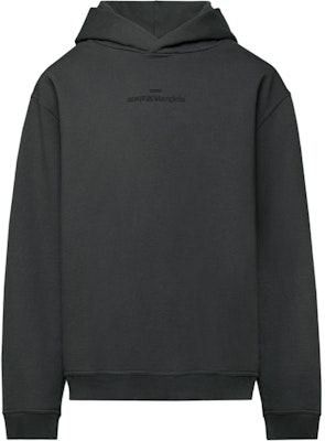 メゾンマルジェラ ウォッシュドブラック 逆ロゴ刺繍フーデッドスウェットシャツ S50GU0167S25503860 Buy メゾンマルジェラ ウォッシュドブラック 逆ロゴ刺繍フーデッドスウェットシャツ S50GU0167S25503860