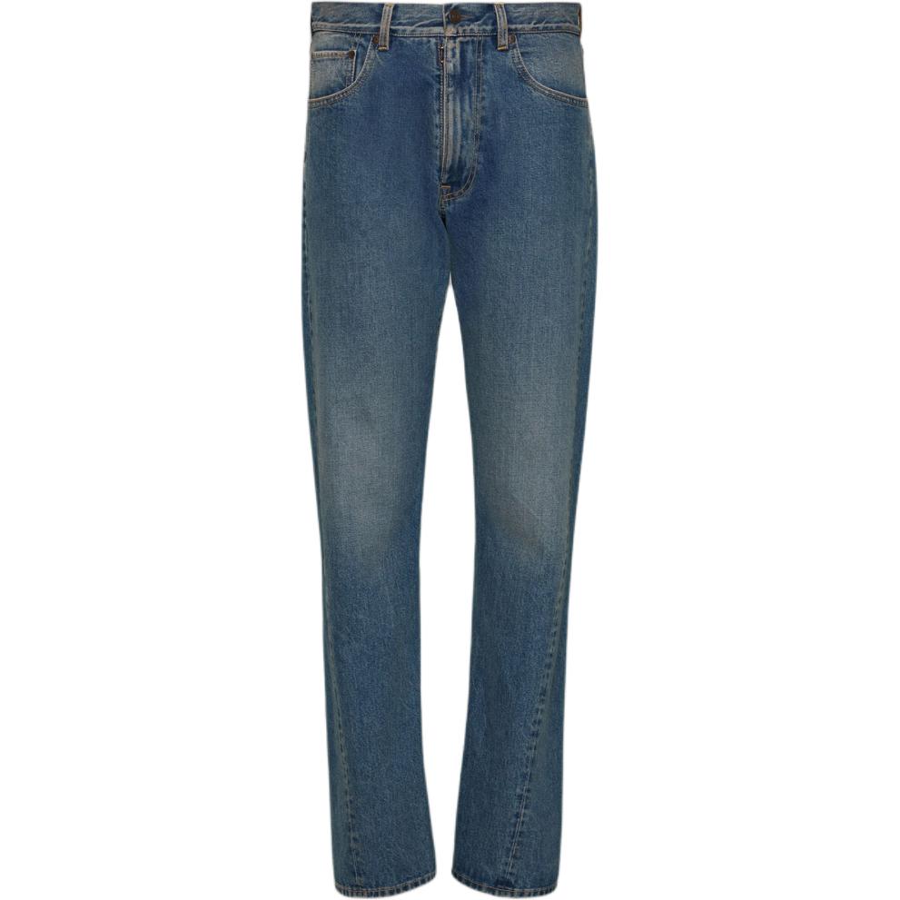 Maison Margiela  Washed Zipper Straight-Leg Jeans Blue. S50LA0232S30561985