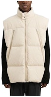 Maison Margiela White Sleeveless Fitted Zip-Up Vest S52FB0075S76536103 Maison Margiela White Sleeveless Fitted Zip-Up Vest S52FB0075S76536103