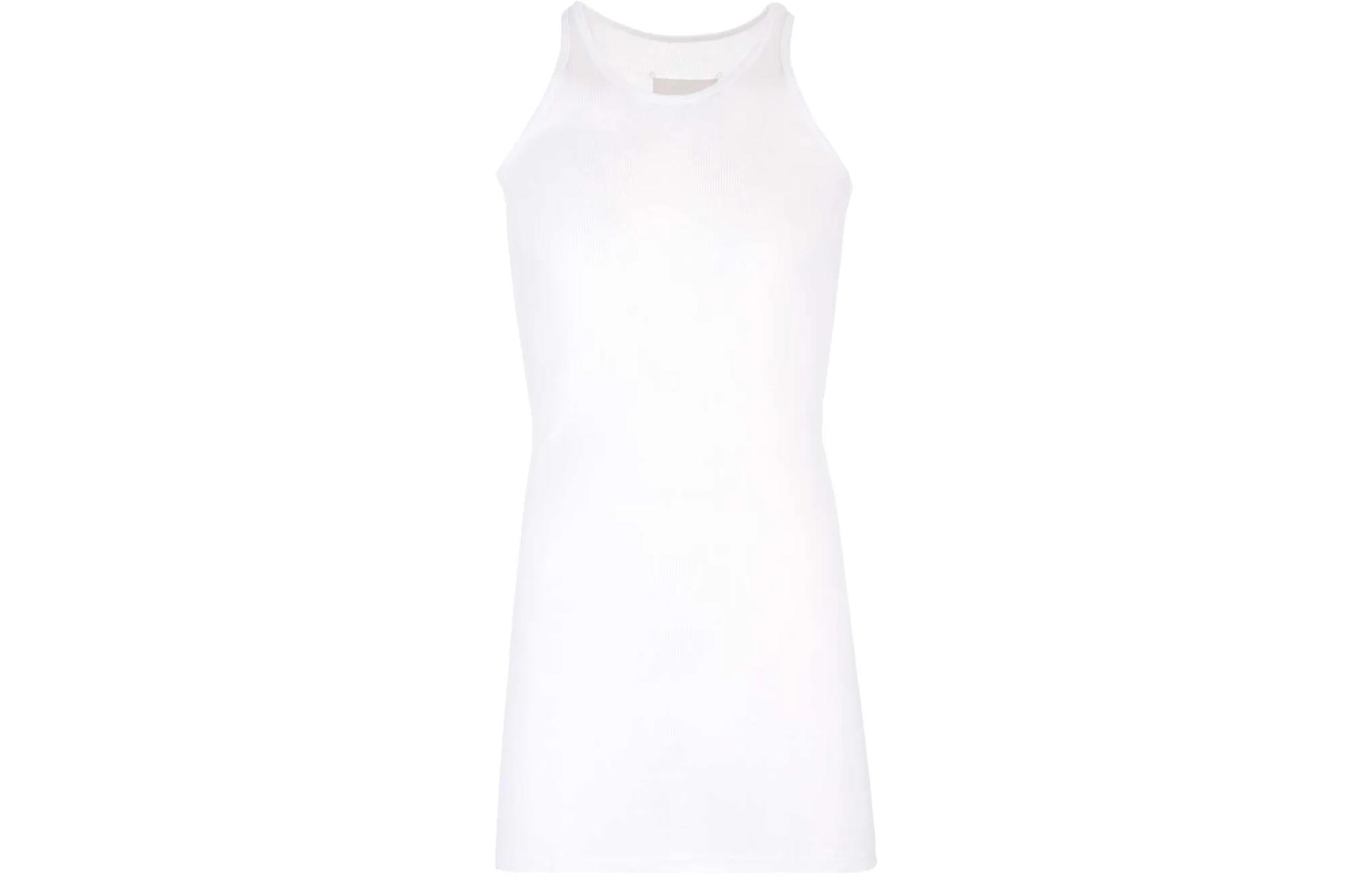 Maison Margiela  White Solid Sleeveless Pullover Vest. S67NL0027S23396100