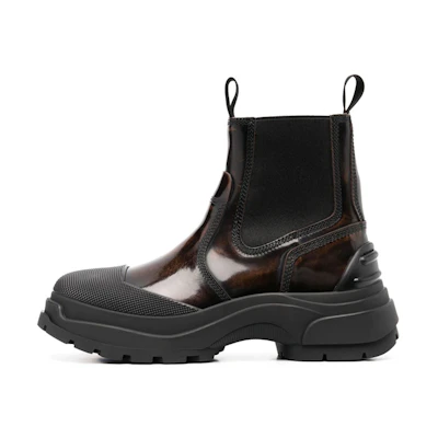 Maison Margiela Alex Chelsea Boot 'Glossy Black-Brown'