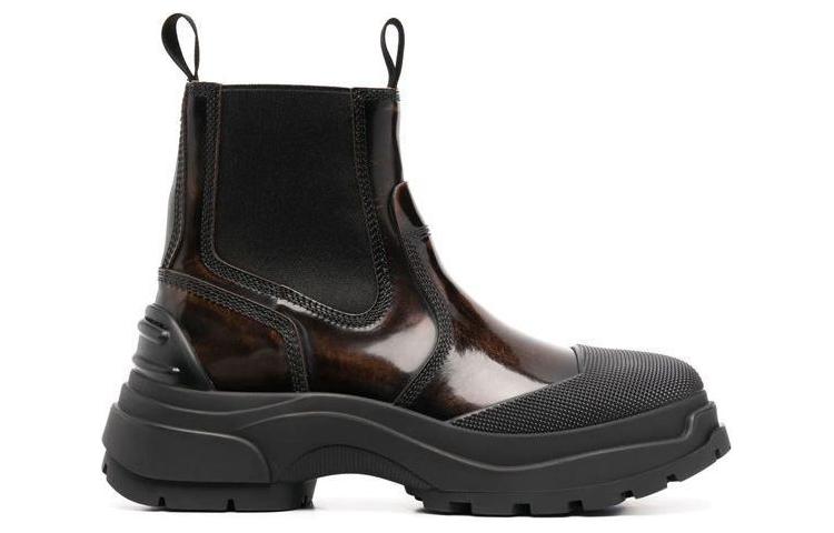 Maison Margiela Alex Chelsea Boot 'Glossy Black-Brown' 圖 2