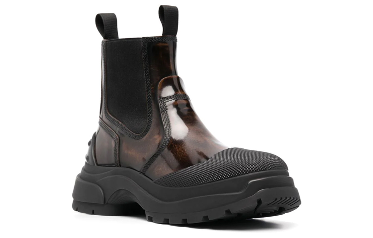 Maison Margiela Alex Chelsea Boot 'Glossy Black-Brown' 圖 3