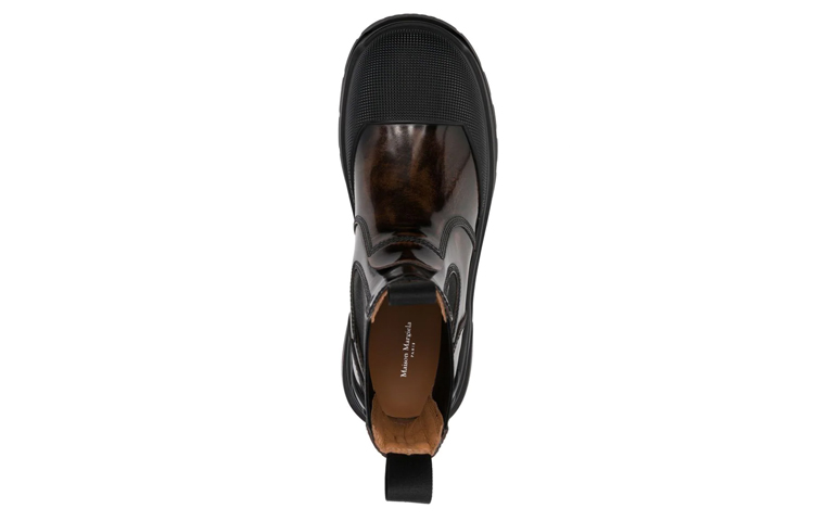 Maison Margiela Alex Chelsea Boot 'Glossy Black-Brown' 圖 5