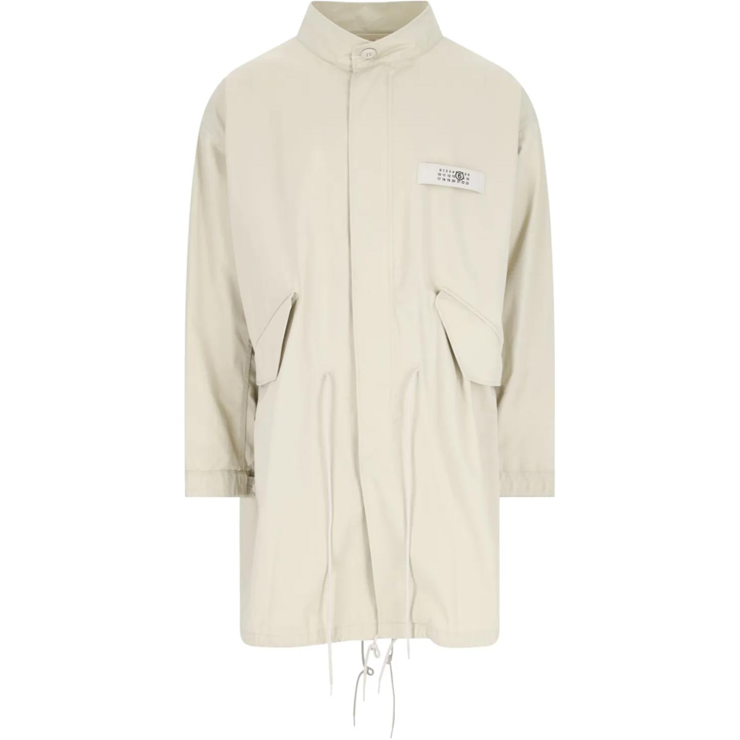 Maison Margiela Beige Plain Pullover Hoodie Long Sleeve Sweatshirt S50GU0167S25503106