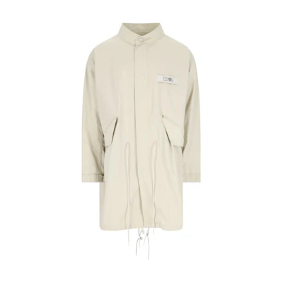 Maison Margiela Beige Plain Pullover Hoodie Long Sleeve Sweatshirt S50GU0167S25503106